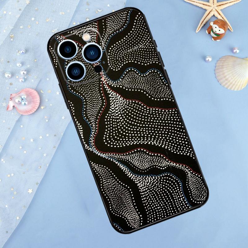 Aboriginal Art Print Case For iPhone 17 Pro Max 16 15 14 13 12 11 Pro Max Plus 12 13 Mini 16e 17 Air Back Cover