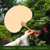 Thickened Xuan Paper Blank Round Fan: Ancient Style Semi-Raw Surface for Chinese Hand-Painted Fans