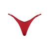 Double-Layer Thin Milk Silk Low Waist Deep V Thong Bikini Women's Sexy Underwear Shorts