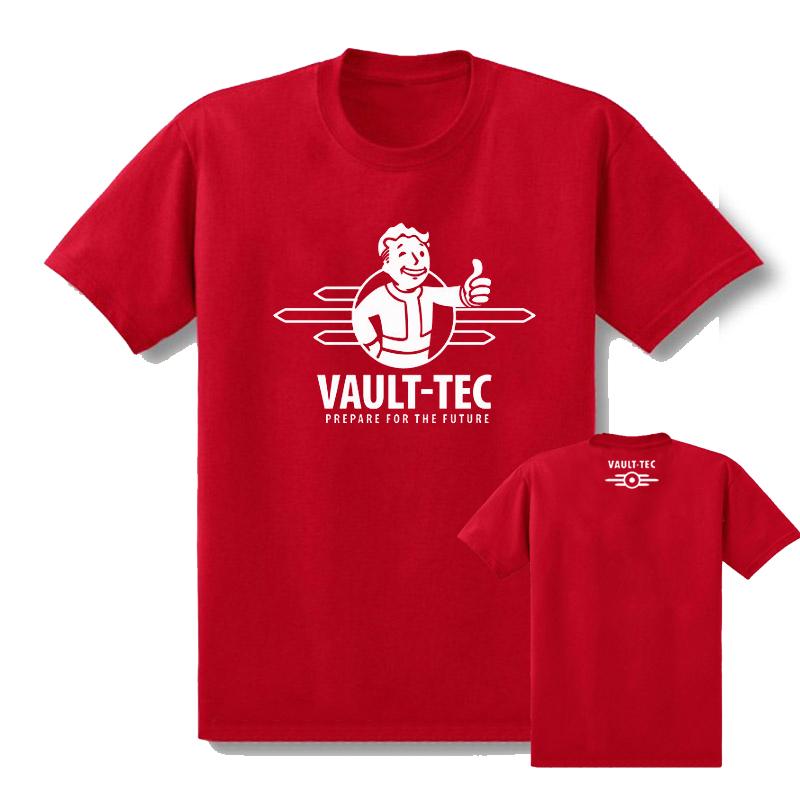 2025 Nové herní tričko Fallout 4 Fallout 4 Pipboy Vail-TEC Letní tričko s krátkým rukávem z čisté bavlny Ins Y2k