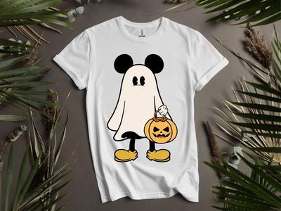 Mickey Halloween Cosplay Ghost T-shirt T Shirt Men Women Unisex Tshirt K919