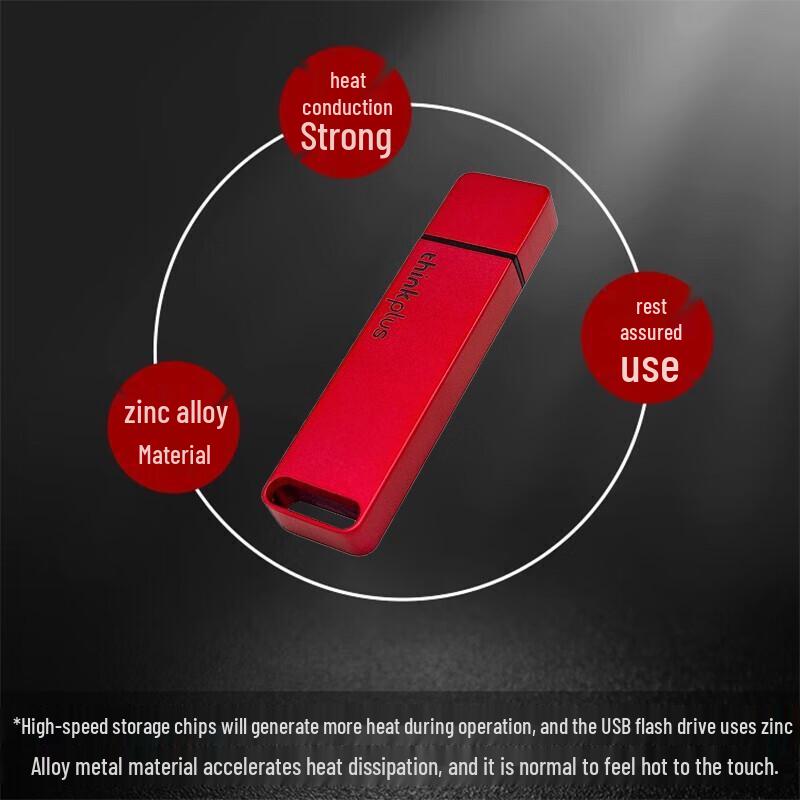 Lenovo thinkplus TU100 USB 3.1 High-Speed Metal USB Flash Drive
