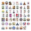 55 Paris Retro Travel Stickers: Waterproof Graffiti for Suitcase & Laptop DIY Decoration
