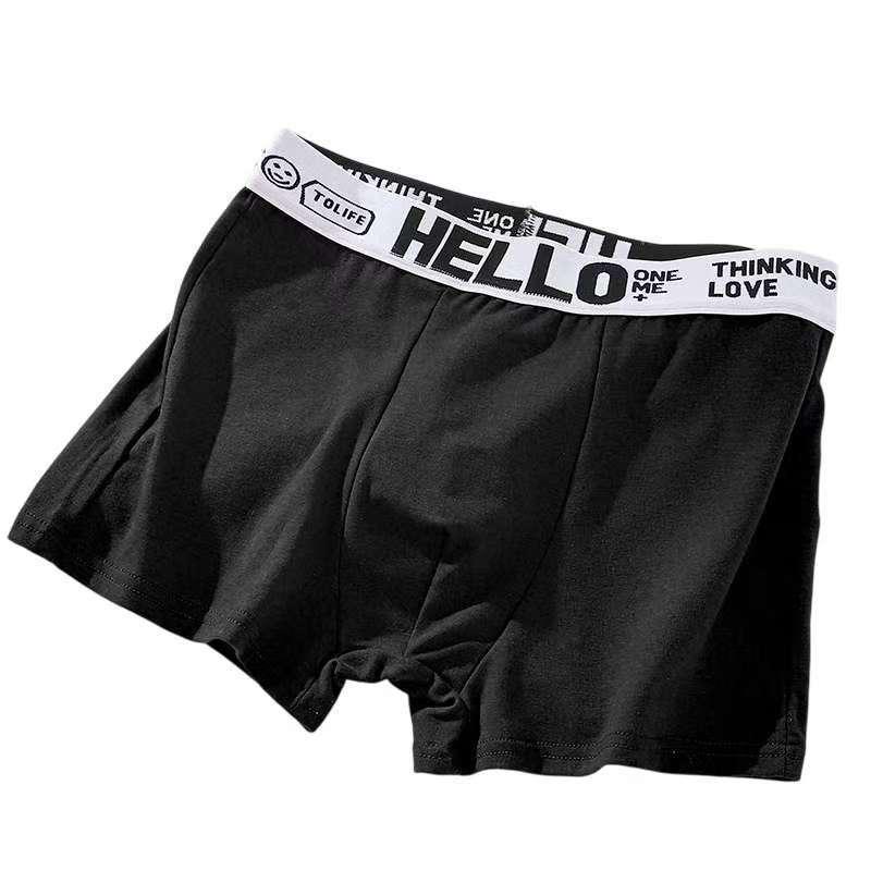 

Men s Soft Cotton Mid-Waist Sports Boxer Briefs - Stylish, Comfortable, Skin-Friendly. 3XL [Recommended weight: 130-160 jin]