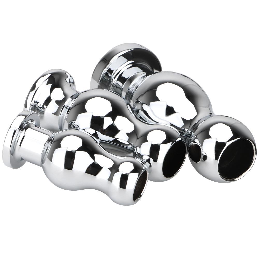 Anal Sex Toys G-spot Stimulator Sex Toys For Woman Men Gay Metal Hollow Anal Plug Anal Dilator Butt Plug Douche Enema Syringe