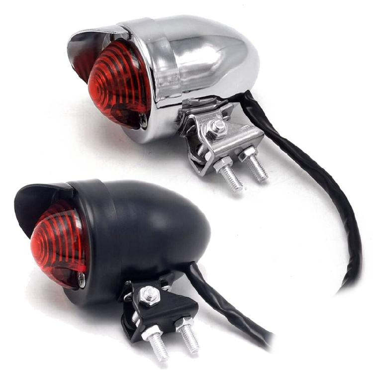 1 PC Motorcycle Red 12V LED Adjustable Cafe Racer Style Stop Tail Lamp Motorbike