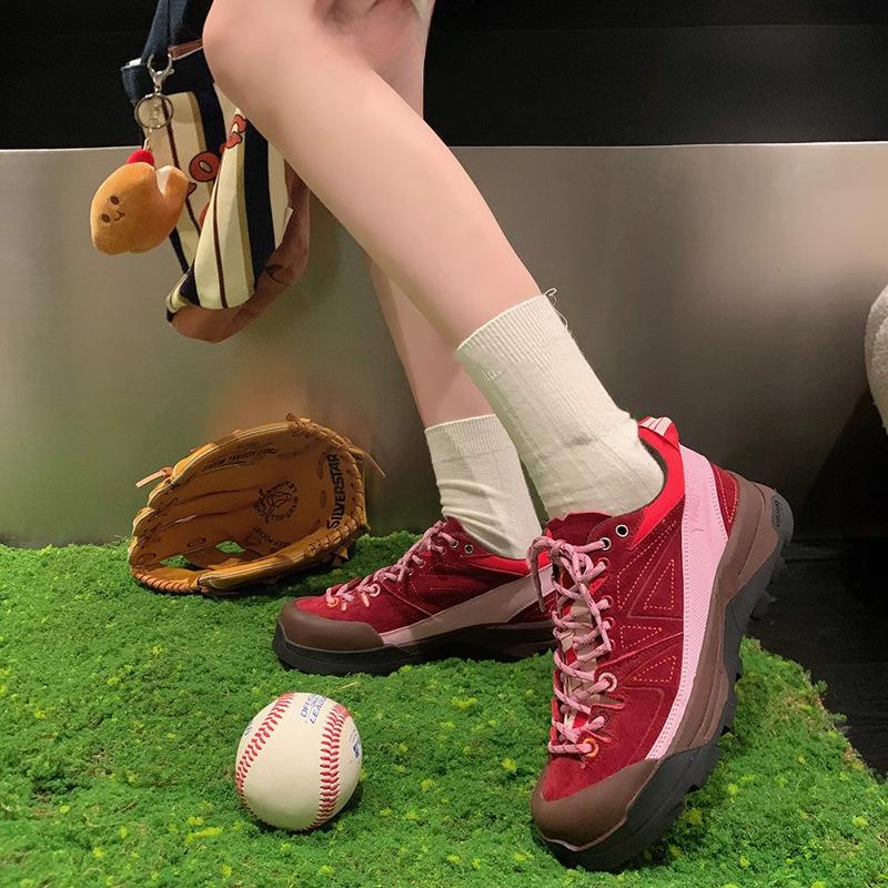 Niche Platform Sports Shoes Children's Casual Shoes Early Spring New Retro Outdoor Hiking Shoes Running Shoes