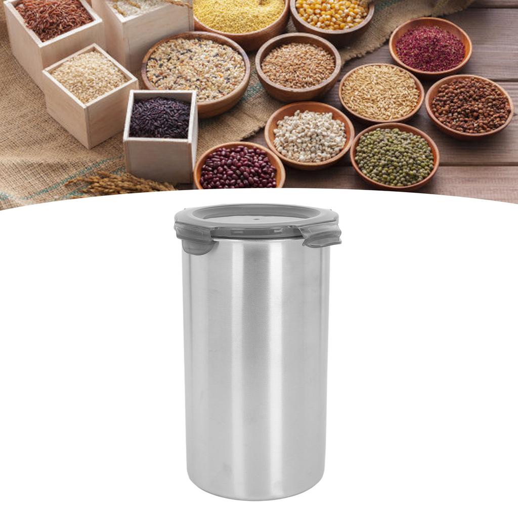 Stainless Steel Containers with Lids, tight Coffee Base Coffee Storage Container Tea Container Coffee Container