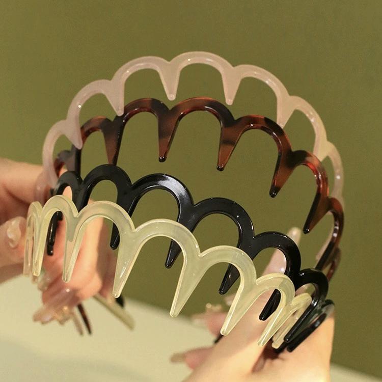 2024 New Versatile Korean Style Non-Slip Toothed Headband: Perfect for Frizzy Bangs, Outings, and Face Washing