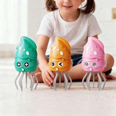 Dancing Octopus Toy Automatic Crawling Toy with Music Lights Smart Sensor Pet Toy Fun Birthday