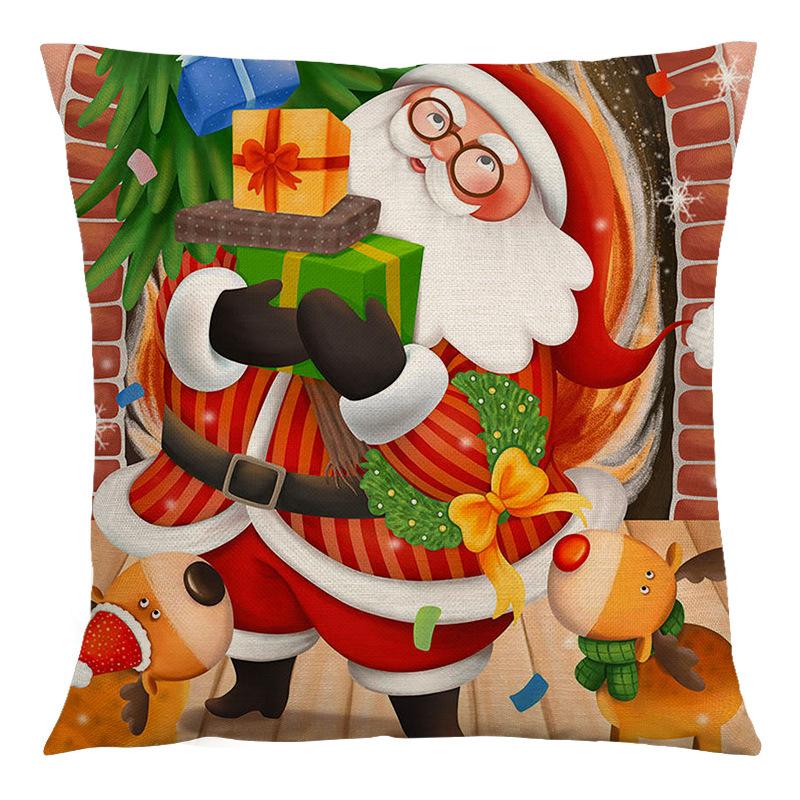 

Наволочки в стиле ретро, ​​Рождественский хит, мультфильм, скандинавский вариант, специально для гостиной, спальни, подушка, подушка 40x40cm