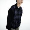 ThIs Is Never That Argyle Zip Knit Cardigan Black