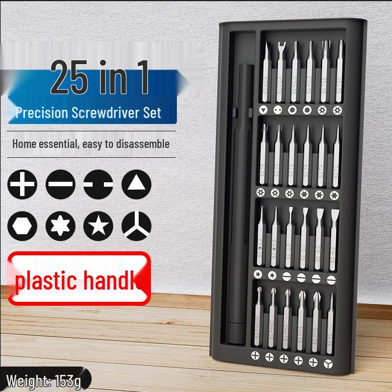 25-in-1 Precision Screwdriver & Bit Set for Computer and Phone Repair