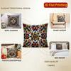 2D Colorful Floral And Geometric Pattern Cushion Covers Pattern Cushion Cover Suitable For Sofa Bedroom Car Pillow Cover