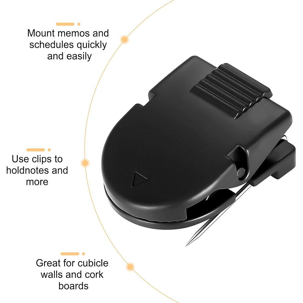 25pcs Office Photos Wall Clips 40-Sheet Capacity Fabric Panel Wall Clips Fabric Panel Cubicle Accessories for Notes Memos