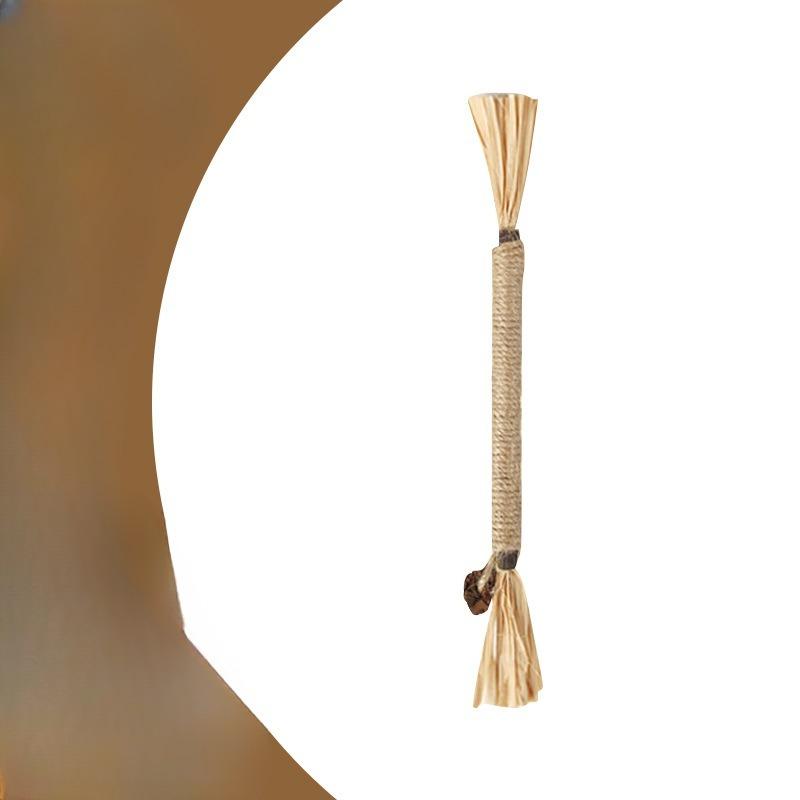 Super Großer Hölzerner Tianliao Beißring, Raffiagras Katzenspielzeug, Selbstbeschäftigender und Langweiliger Katzenminze-Ball, Katzen-Reizstab, Katzen-Katzen-Zauberwerkzeug