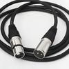 XLR Balanced Male-to-Female Audio Cable: Pure Copper for Mic & Mixer Connections