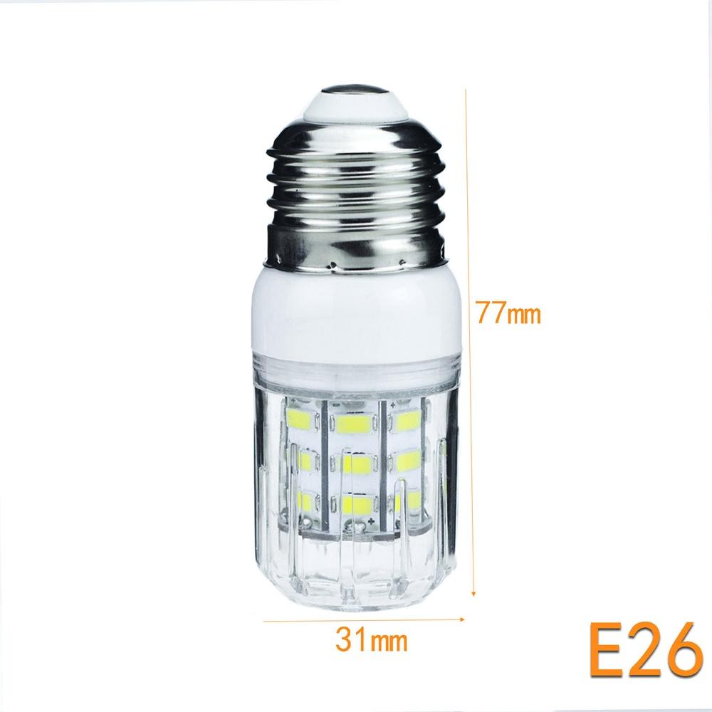 DC 12V 24V E27 G9 GU10 LED Corn Light Bulbs E26 E12 E14 B22 Spotlights 7W 27LEDs Home Bright Table Desk Lamps Indoor Lighting