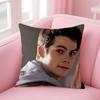 American Actor D-Dylan O Brien Pillow Case Anti-Dustmite Pillow Invisible Zipper Silky Short Plush Sofa Cushion Cover