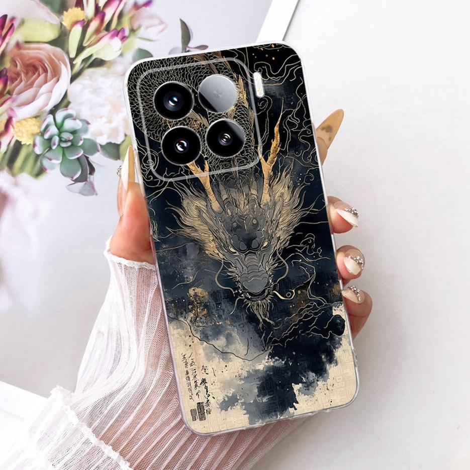 For Xiaomi Mi 15 Pro 5G Case Luxury Butterfly Painted Cover Soft Silicone Phone Case For Xiaomi 15 Pro Mi15 Pro 5G Fundas Bumper
