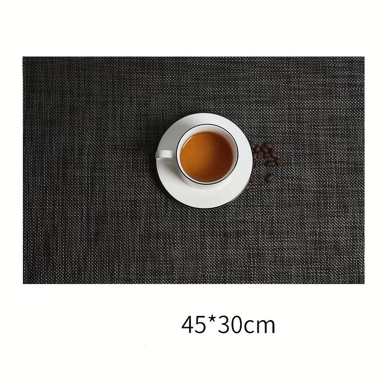 Home Heat Insulation Placemat Rectangular Dining Table Decor Cup Pads PVC Waterproof Oilproof Bowl Mats Modern Placemat 45x30cm about 45x30cm&Rectangular