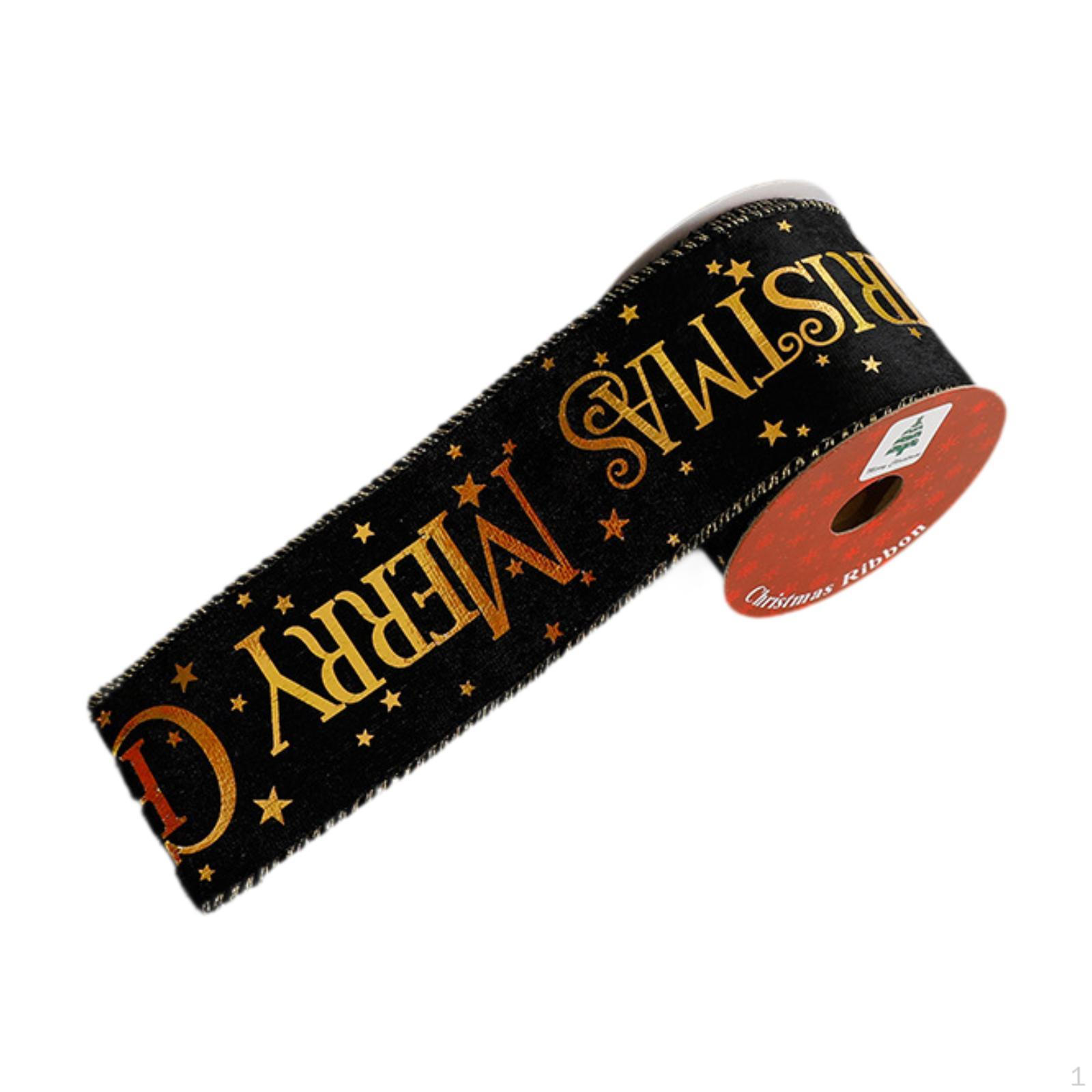 

Рождественская лента Декоративные поздравительные открытки Гирлянда Товары для вечеринок Подарочная упаковка Black