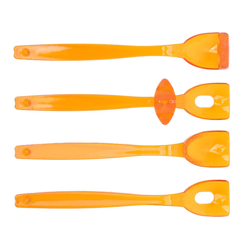 4pcs Lips Tongue Muscle Trainer Recovery Oral Mouth Muscle Rehabilitation Training Exerciser Orange