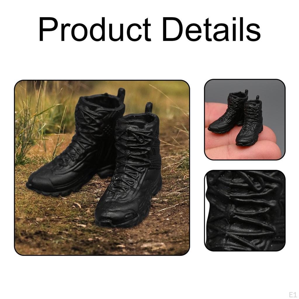 1/12 Actionfiguren Kurze Stiefel Kostümzubehör Kinder Erwachsene Geschenke Miniatur DIY für 6 Zoll Mädchenpuppen 6