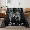Angel Demon 4 Piece Bed Sheet Set, Includes 1 Flat Sheet, 1 California King Flat Sheet, 2 Pillow Cases (Culture, Tradition)