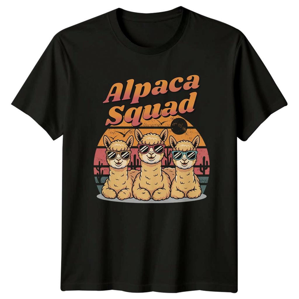 Alpaca Squad Unisexs TShirt Alpaca Animals Gift For Her