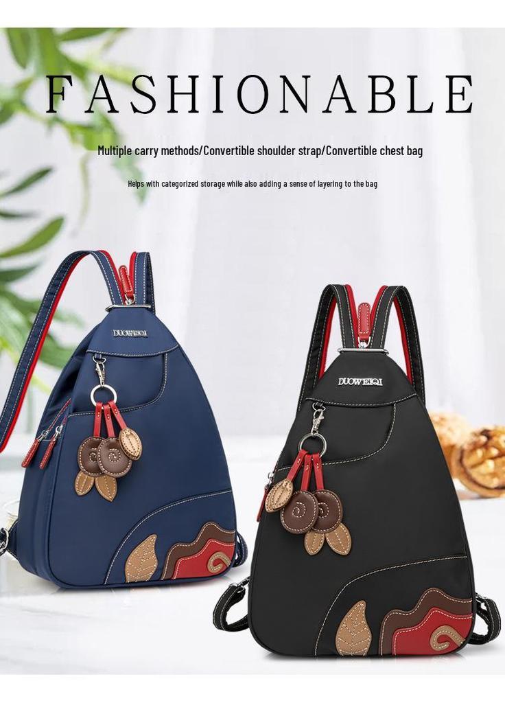 Fashionable Korean Style Waterproof Oxford Crossbody Backpack: Lightweight, Versatile, Large Capacity, Multi-functional