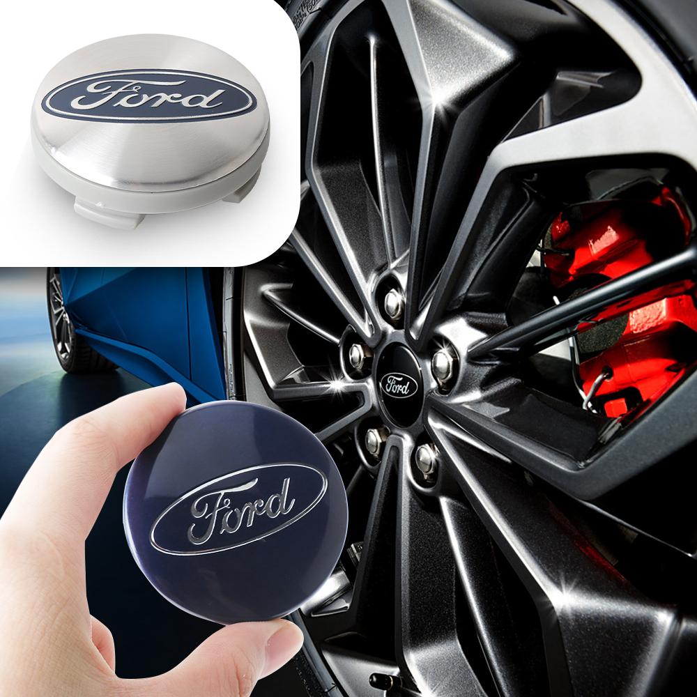 AJD1 4Pcs 54mm Original Car Wheel Center Hub Caps Covers Hubcap accessories For Ford Focus Mustang Fiesta Mondeo Kuga Transit Escape