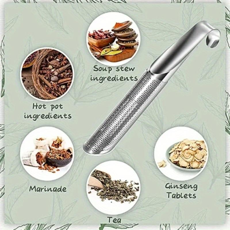 Portable Home Tea Accessories Filter Stainless Steel Tea Maker Piping Design Tea Spoon Brewer Long Handle Metal Creative Cup