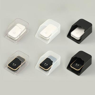 1 Set Wireless Doorbell Button Protective Cover Rainproof Transparent Doorbell Waterproof Cover Universal Doorbell Splash Guard
