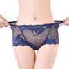 Breathable Lady Panties Sexy Lace Hollow-out Design Women Briefs for Sleeping