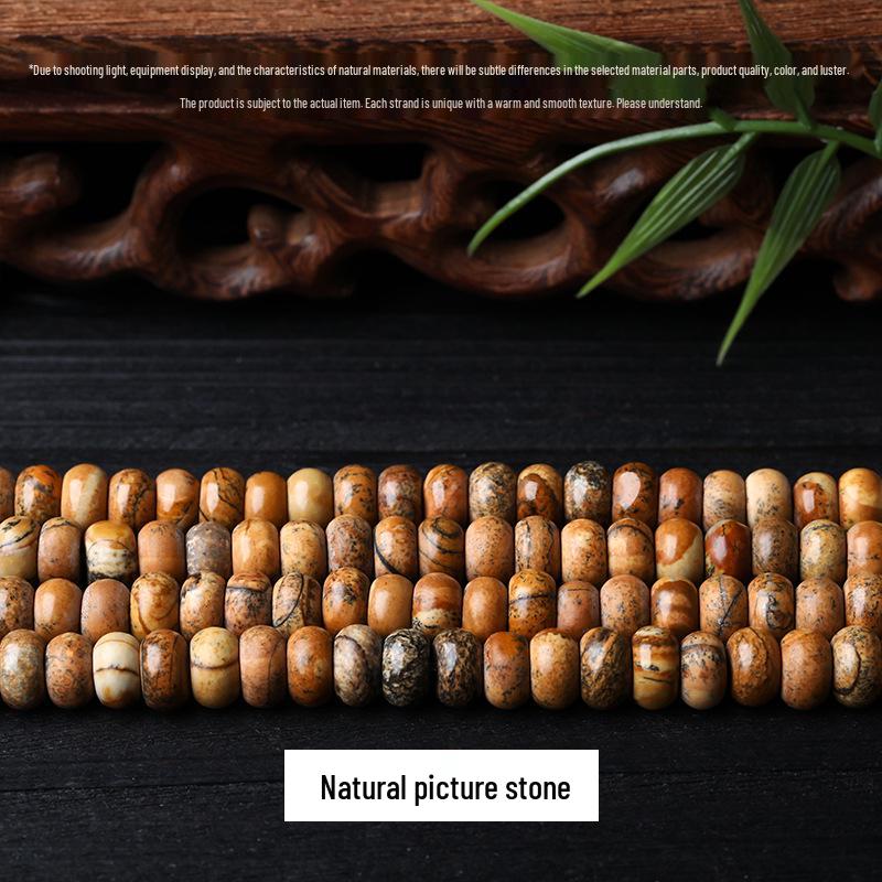 8x5mm Chalcedony Crystal Agate Natural Stone Abacus Beads for DIY Jewelry Necklace/Bracelet