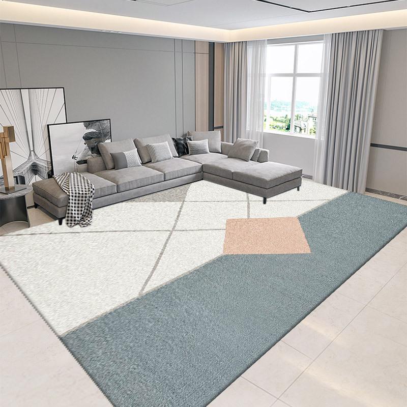 Carpet Living Room Bedroom, Bedside Carpet Autumn and Winter Simple Room Floor Mat Easy To Maintain