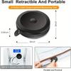 Soft Retractable Tape Measure, Black Double-Sided Design, Ideal for Body Measurement, Fabrics and Seamless Knitting