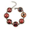 Anime Bracelet Cartoon Faux Gem Geometric Adjustable Extension Chain Decorative Gift Anime Naruto Sharingan