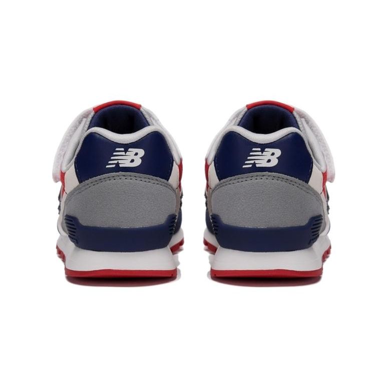 New Balance Slip Resistant Shock Absorbing Durable Low Top Running Shoes Kids Sneaker White Red Blue YV996XE3
