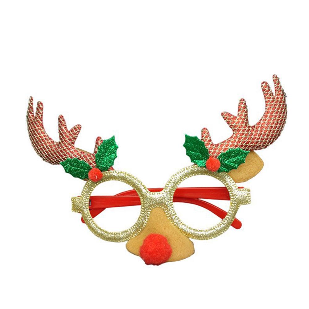 Weihnachts-Cartoon-Brillen - Geschenke für Erwachsene & Kinder, mit Weihnachtsmann, Schneemann und Geweih