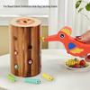 Wooden Magnetic Woodpecker Game: Early Education Puzzle for Kids, Enhancing Hand-Eye Coordination