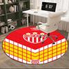 1PC Round Rug Soccer Player Printed Round Area Rug ,Rug For Home Office, Round Chair Rug, Decorative Carpet Fan Gifts Christmas Gift