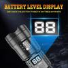 High Strong Power LED Flashlight Tactical Torch USB Rechargeable Zoom Emergency Lights For Outdoor Fishing Work Lighting Lamp