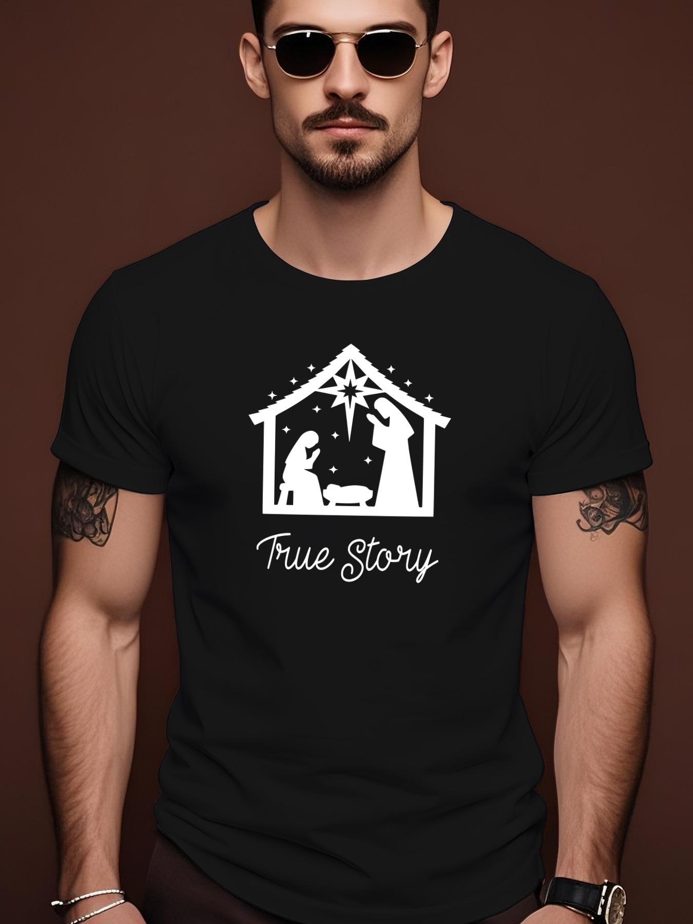 True Story Trendy Streetwear Summer Casual Crew Neck Shor... XL