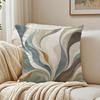 Sedona Blue Multicolored Stripe Pillow Case Breathable Organic Short Plush Cushion Covers WrinkleResistant Soft Durable