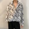 Heren bloemenoverhemd - Japanse en Koreaanse stijl, lente/herfst, trendy retro Hong Kong-stijl, casual all-match jas