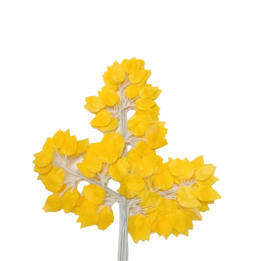 12PCS Multicolor Artificial Banyan Leaves Realistic Silk Leaves Simulated Ficus Branches Fake Banyan Tree Leaves Party Supplies