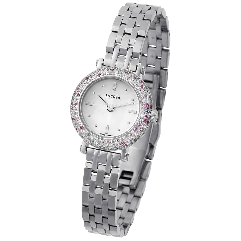 

[LCREA] solar watch ladies made in Japan leclair (COURONNE/Silver, Stainless steel bracelet/LC2401-SSP5L)
