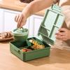 24TE Cartoon Kinder 4-Fächer Brotdose Mit Auslaufsicherer Suppenschale Große Kapazität Lebensmittelbehälter Für Schule Picknick Outdoor